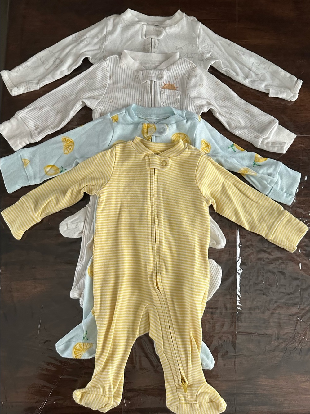 Carter’s Baby One-Piece Footed Pajamas (Lot of 4)